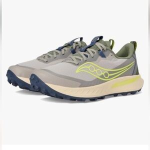 Saucony Peregrine 15 Trail Running Shoes in Ridge/Olivine Men’s Size 13
